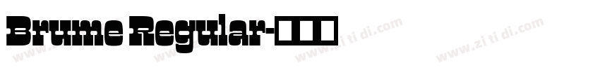 Brume Regular字体转换